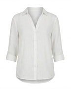 Women’s Breathable Floral Button-Down Blouse