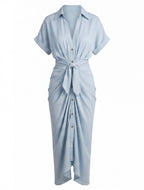 Women’s Ruched Midi Summer Dress