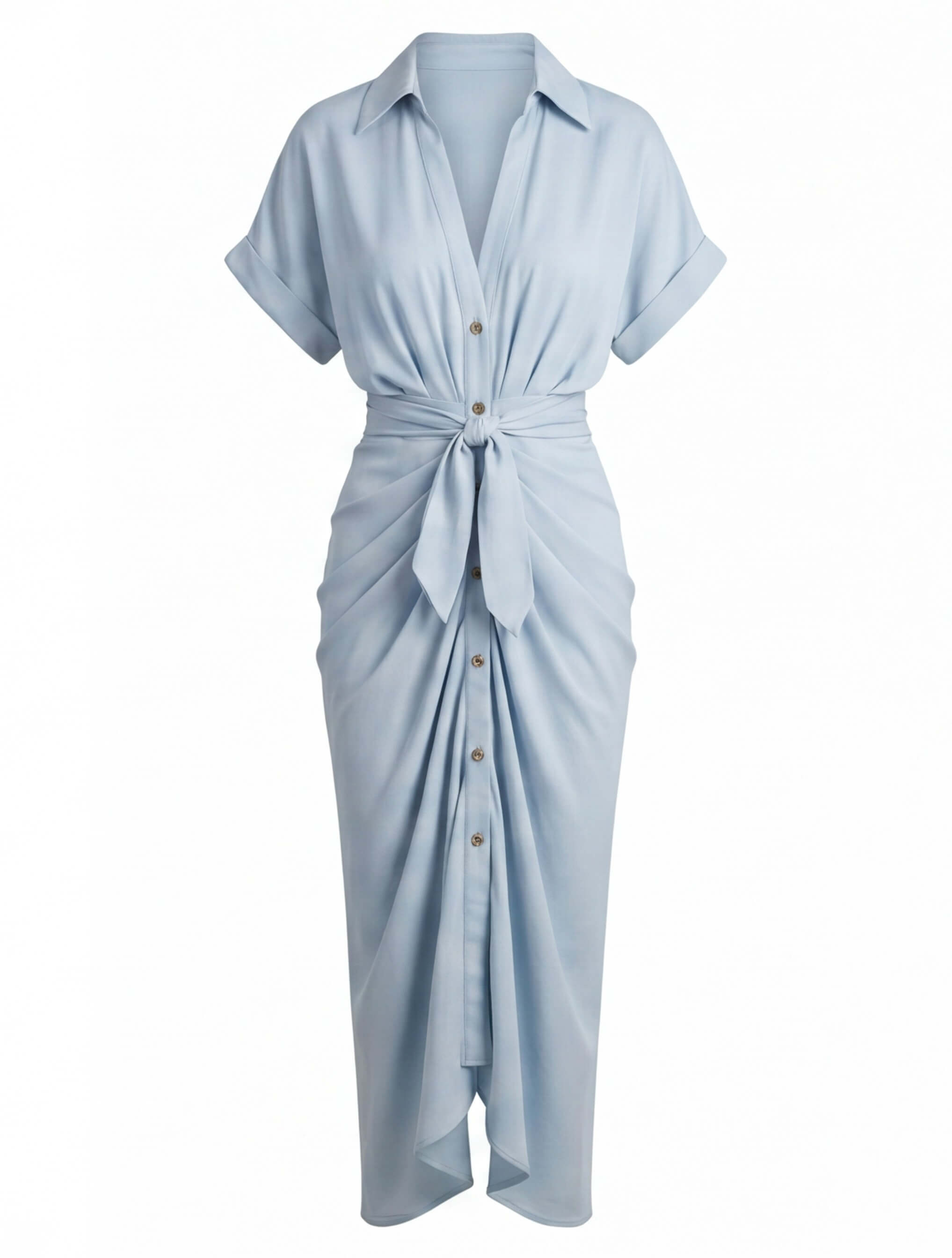 Women’s Ruched Midi Summer Dress