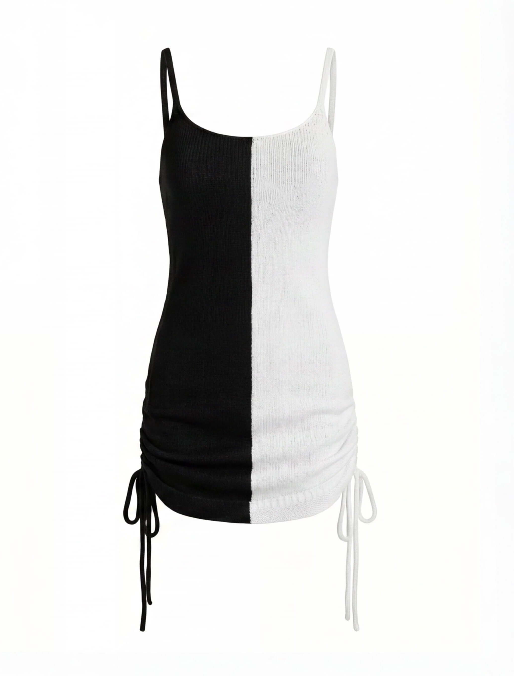 Women’s Dress – Knit Spaghetti Strap Mini Dress