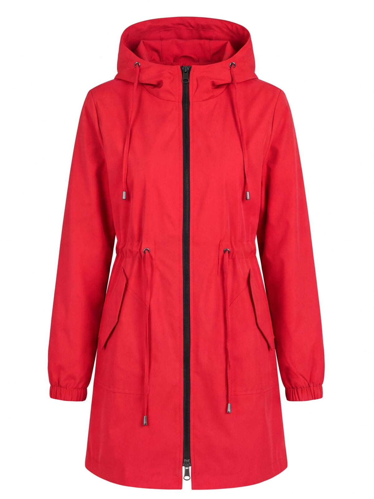 Women’s Hooded Drawstring Utility Jacket