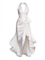 Women’s Halter Wrap Maxi Evening Dress