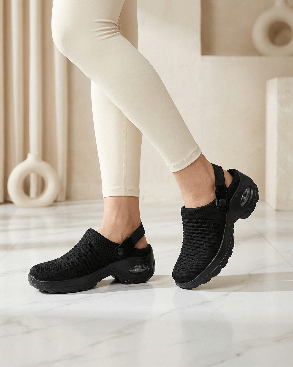 Women’s Heel Strap Mesh Clog Sneakers