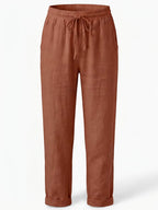 Women’s Drawstring Waist Tapered Trousers