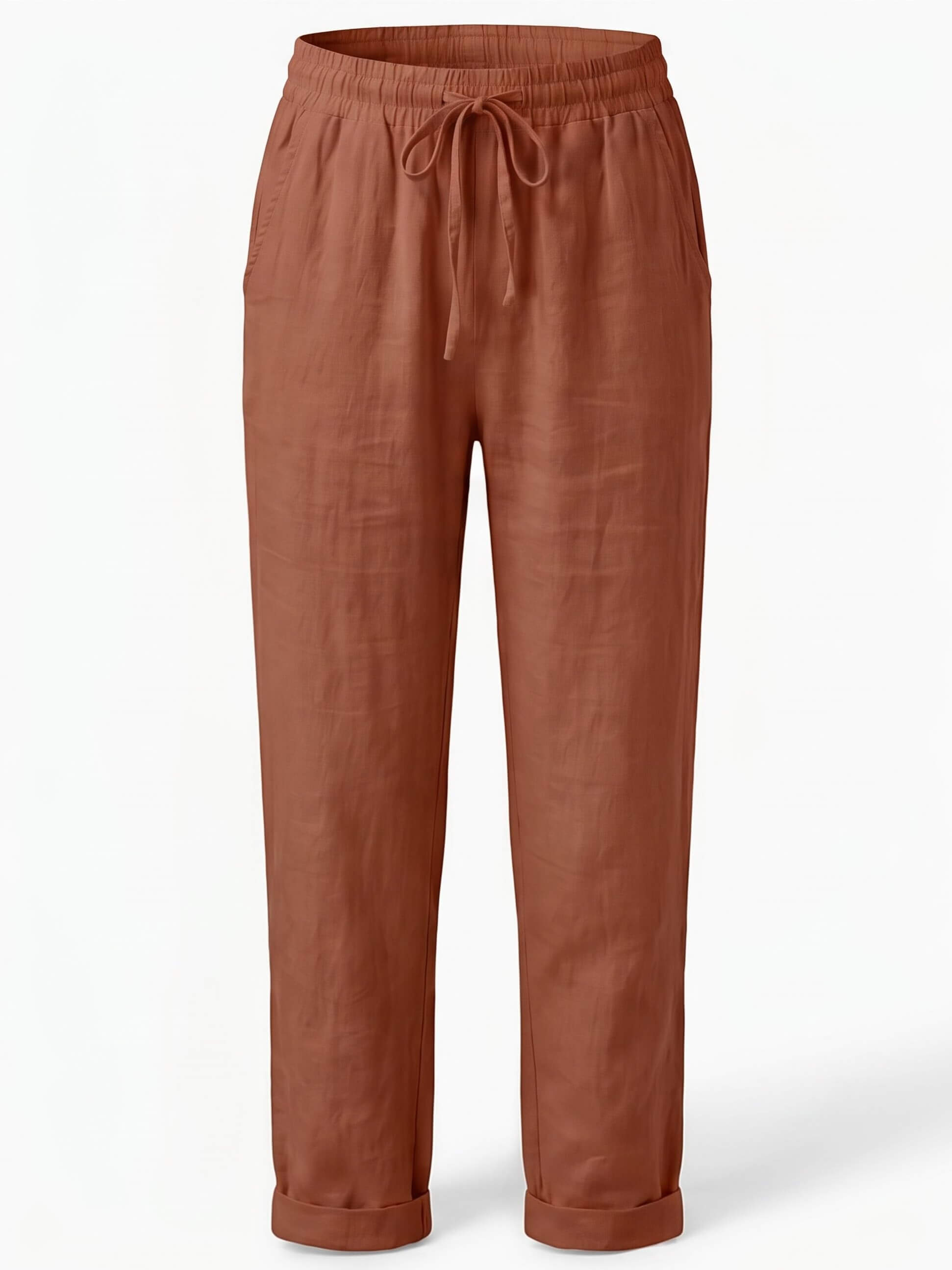 Women’s Drawstring Waist Tapered Trousers