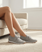 Women’s Casual Sneakers- Knit Lace-Up