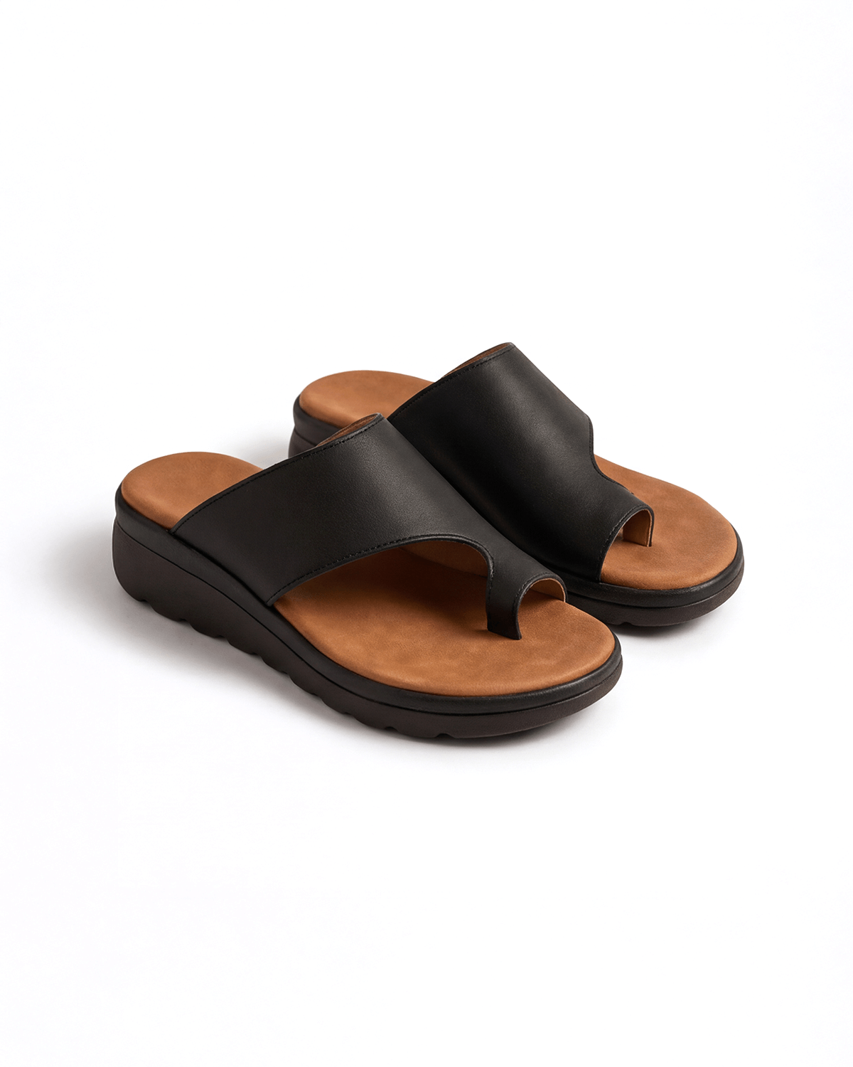 Women’s Platform Slide Sandals- Toe-Loop