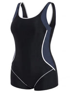 Women’s Plus Size Side-Panel One-Piece Swimsuit