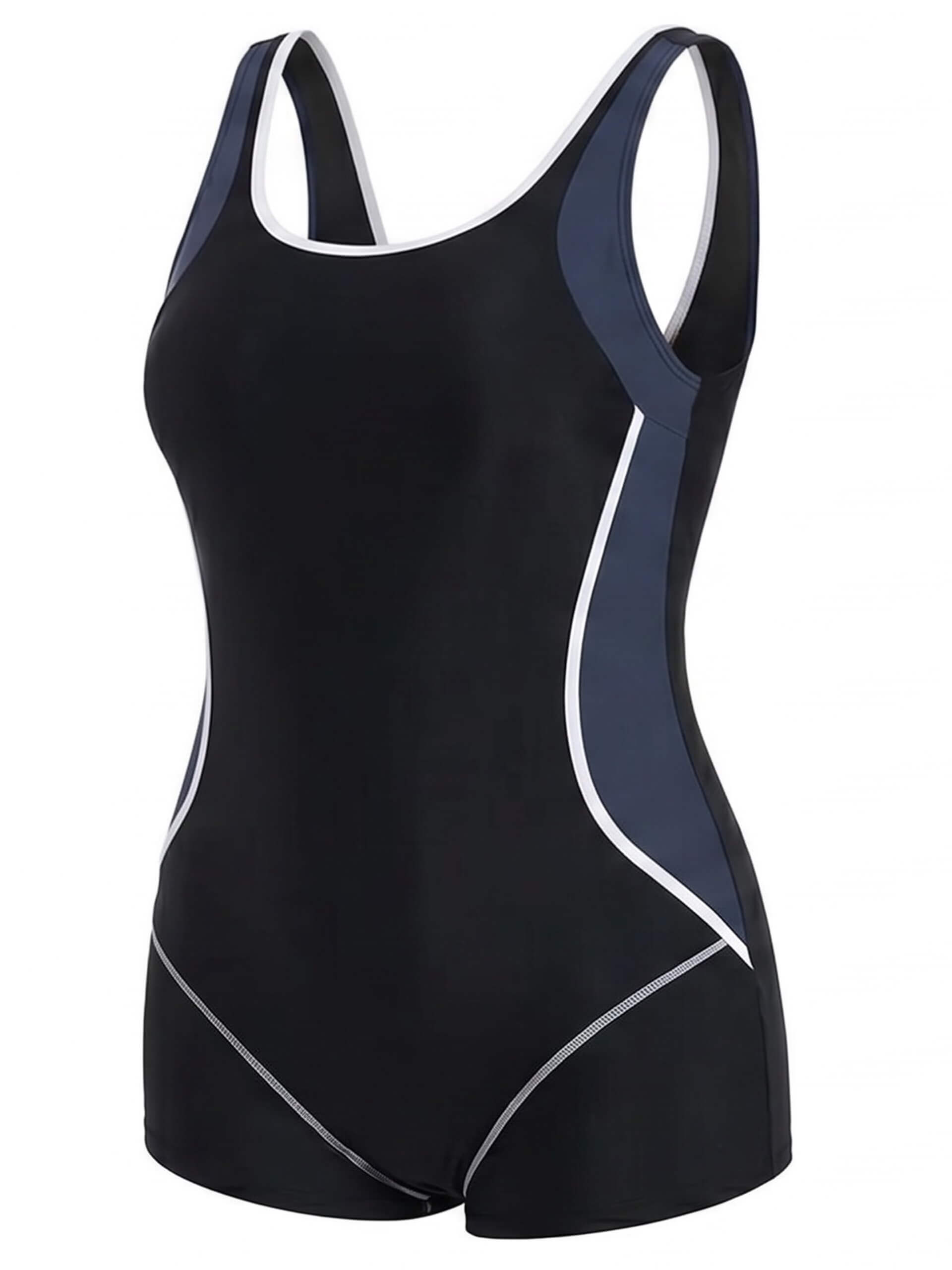 Women’s Plus Size Side-Panel One-Piece Swimsuit