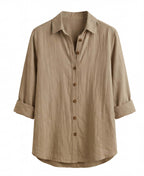 Women’s Top – Lightweight Long-Sleeve Relaxed Blouse