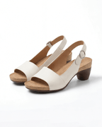 Women’s Block Heel Sandals- Minimal Slingback