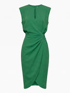 Women’s Sleeveless Ruched Knee-Length Dress