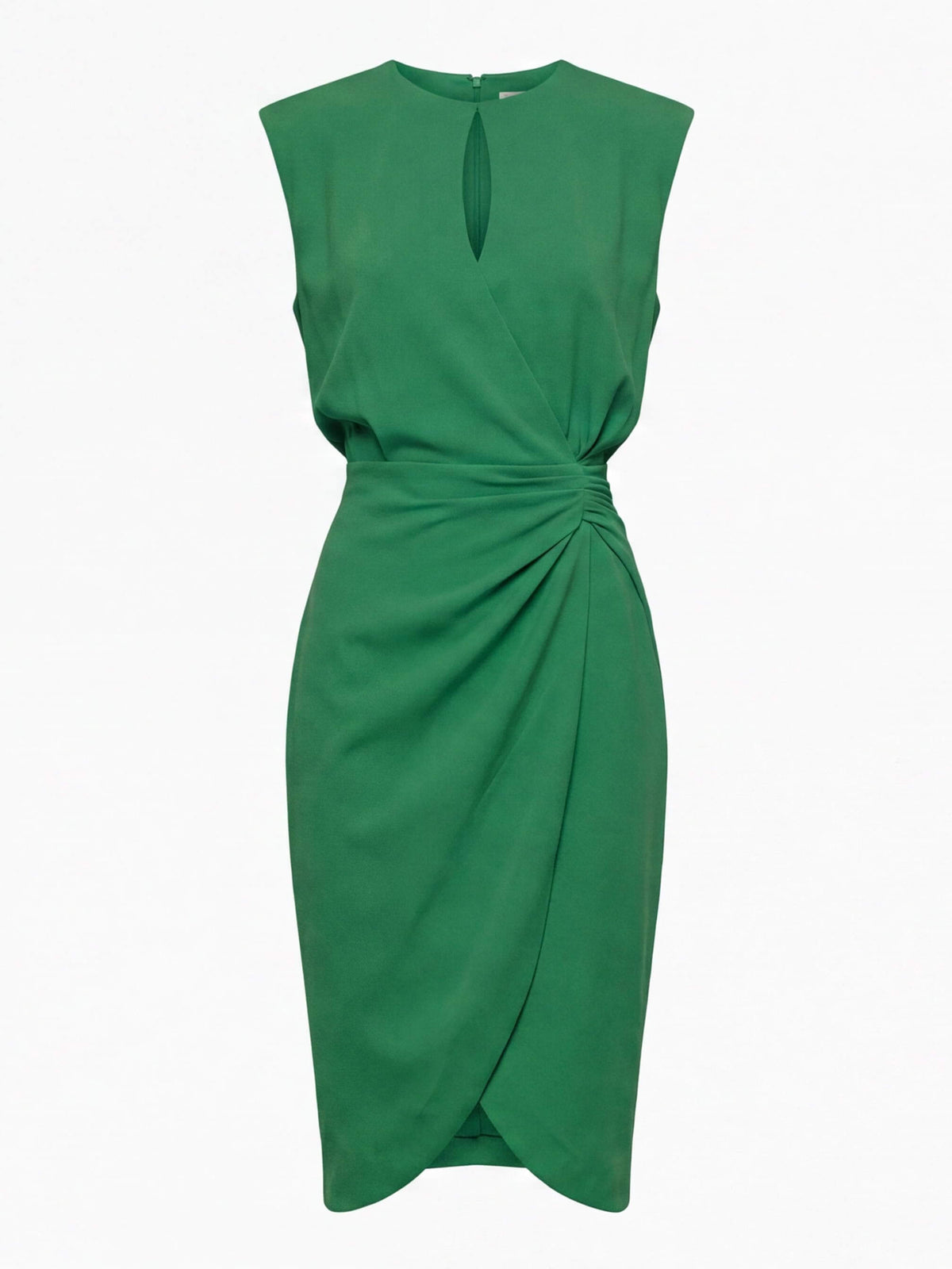 Women’s Sleeveless Ruched Knee-Length Dress