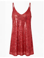 Women’s Sequin V-Neck Mini Party Dress