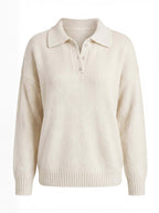 Women’s Collared Knit Pullover Sweater