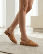 Women’s Woven Slingback Flats- Pointed Toe