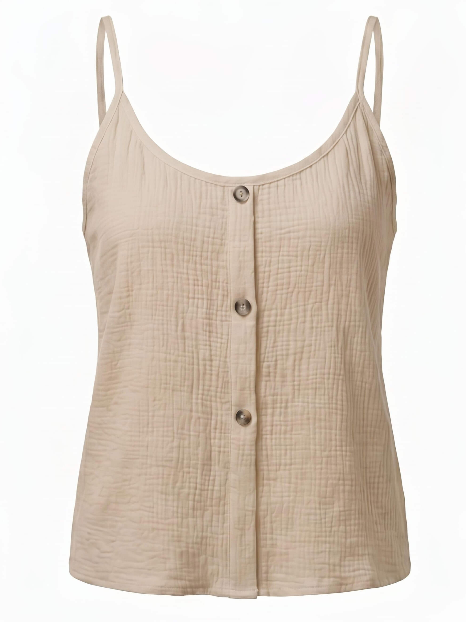 Women’s Button Front Textured Cami Top