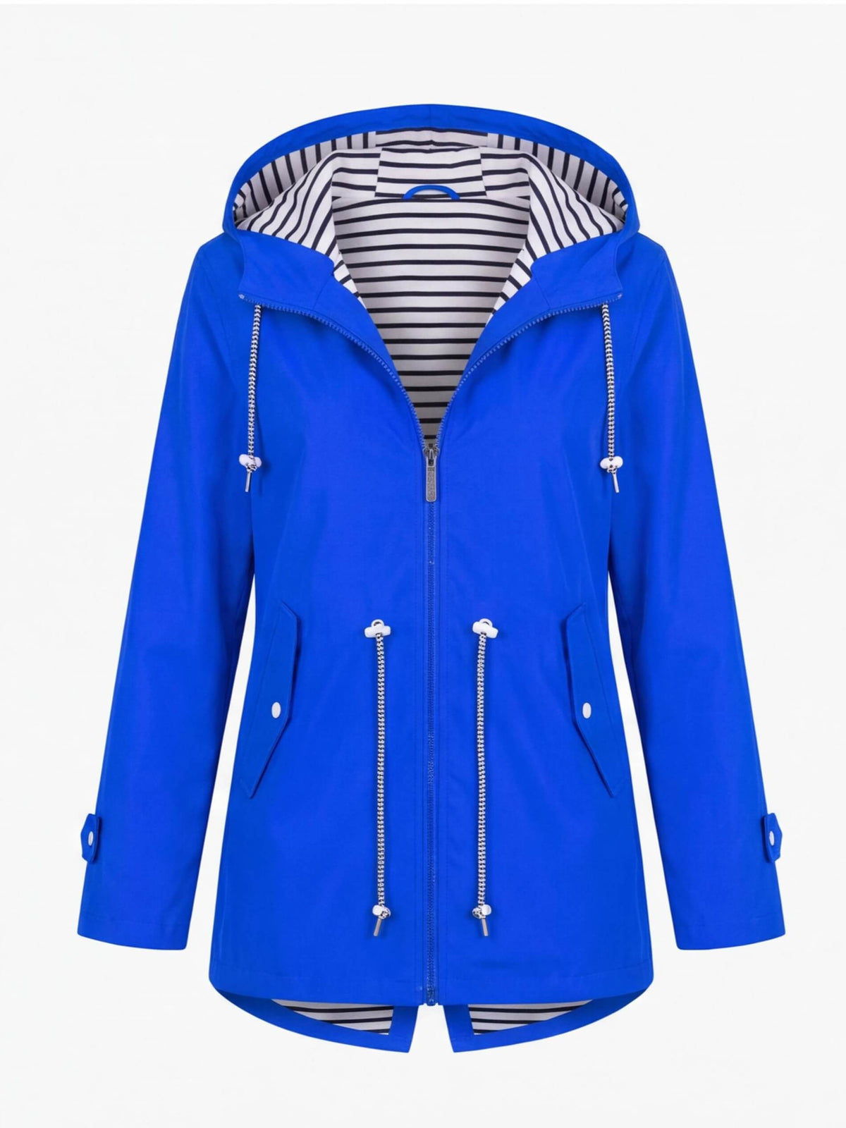 Women’s Hooded Zip Front Rain Jacket