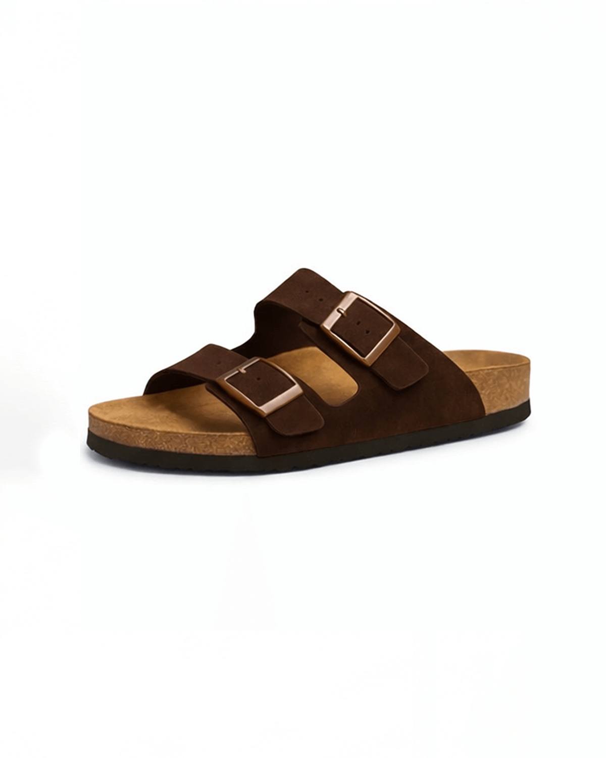 Women’s Footbed Slide Sandals- Double-Buckle