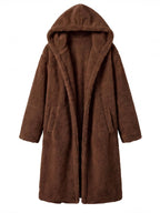 Women’s Hooded Faux Fur Long Coat