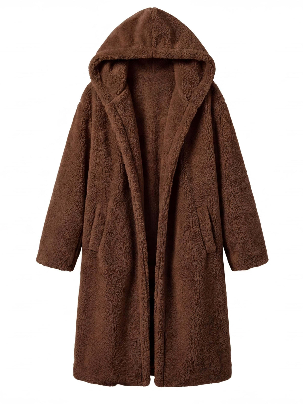 Women’s Hooded Faux Fur Long Coat