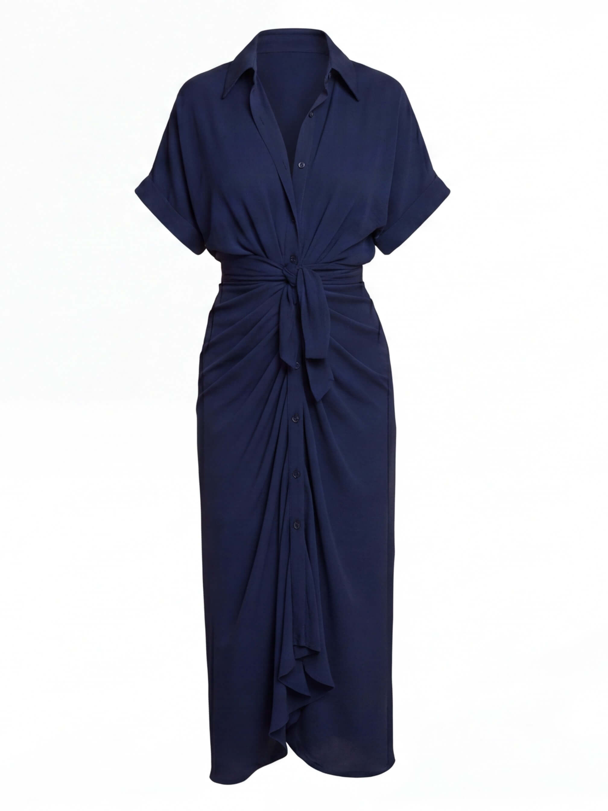 Women’s Ruched Midi Summer Dress