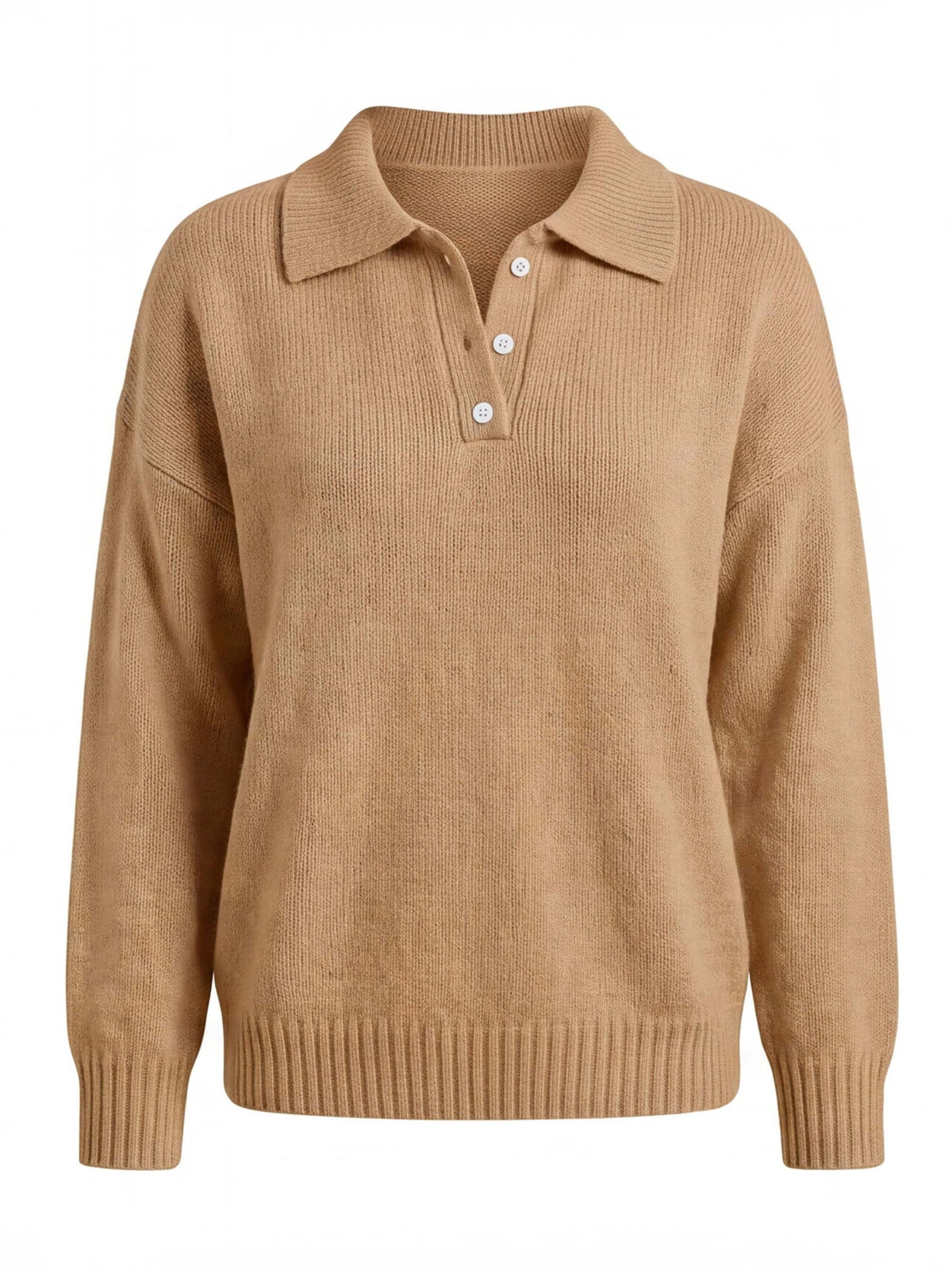 Women’s Collared Knit Pullover Sweater