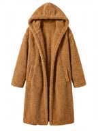 Women’s Hooded Faux Fur Long Coat