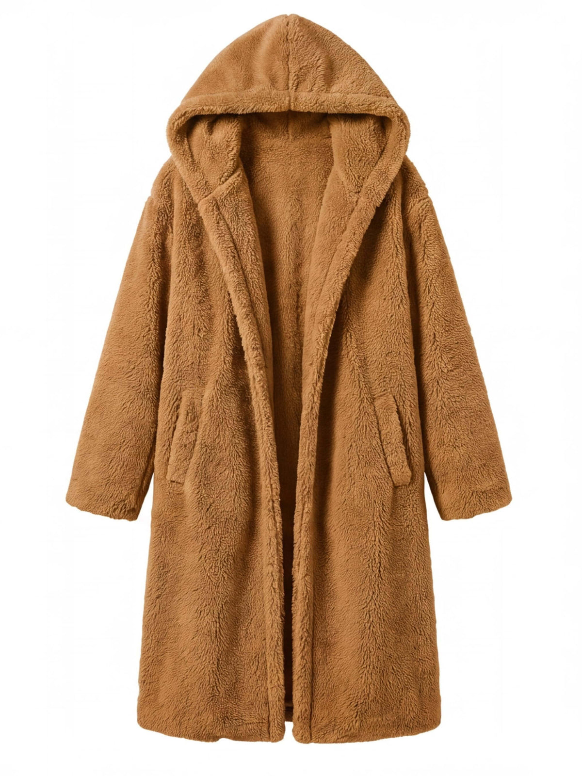 Women’s Hooded Faux Fur Long Coat