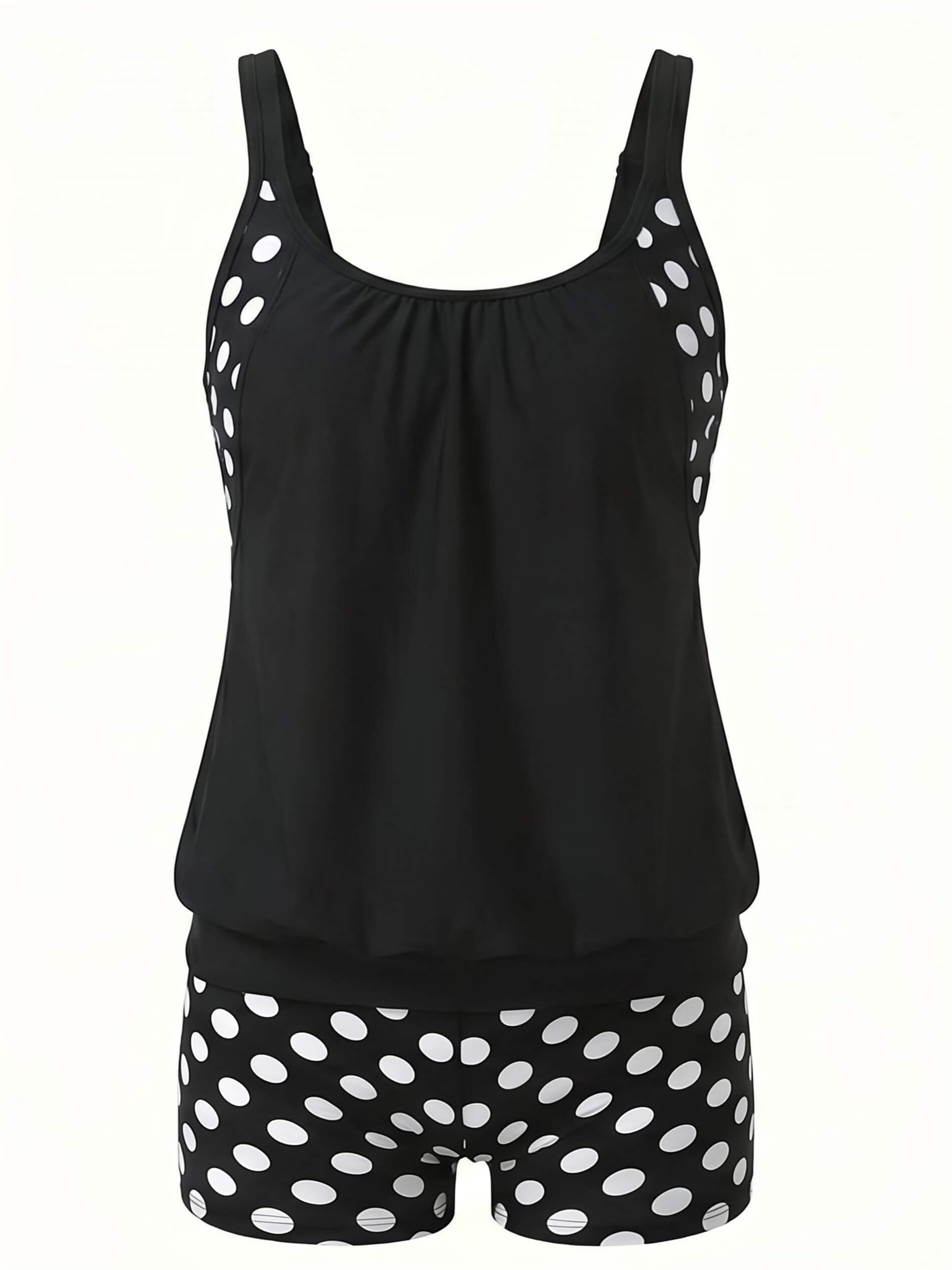 Women’s Floral Tankini Boyshort Bikini Set