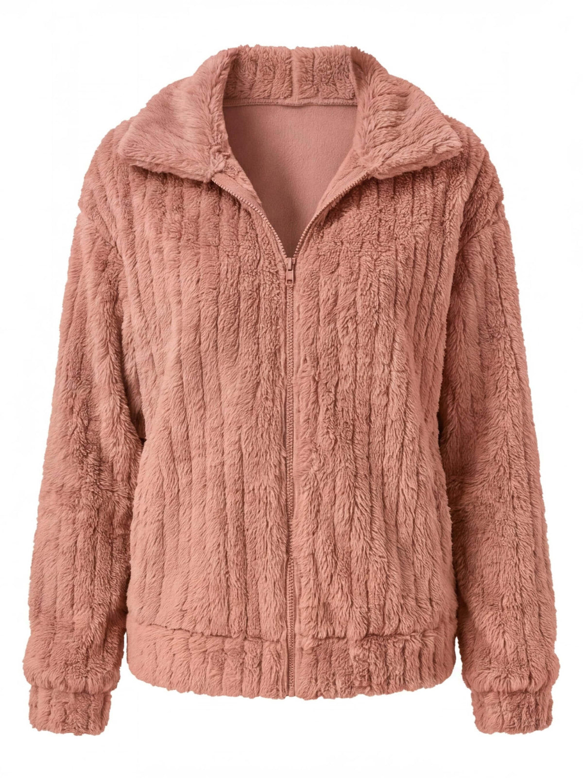 Women’s Plush Fleece Zip-Up Jacket