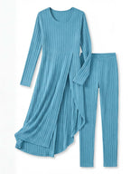 Women’s Ribbed Knit Two-Piece Set