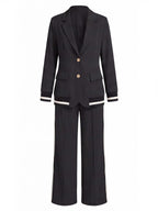 Women’s Tailored Blazer and Wide-Leg Trouser Set