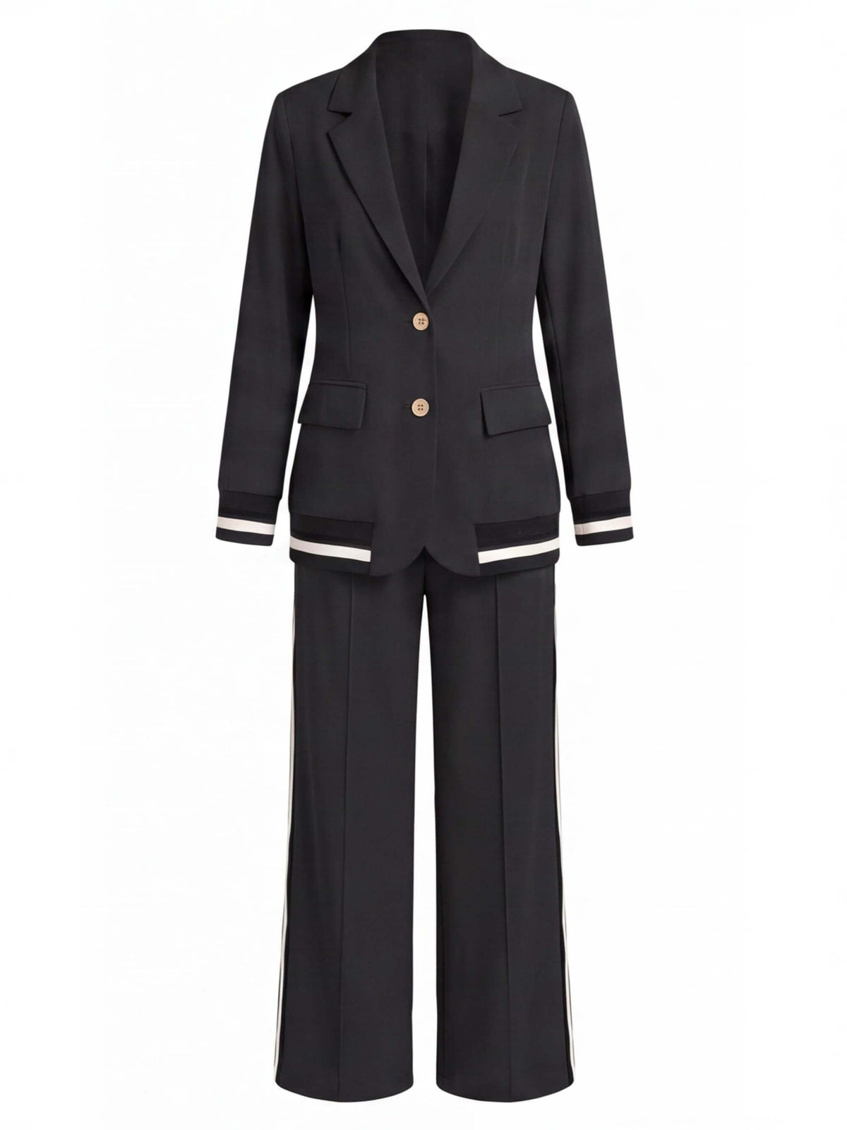Women’s Tailored Blazer and Wide-Leg Trouser Set