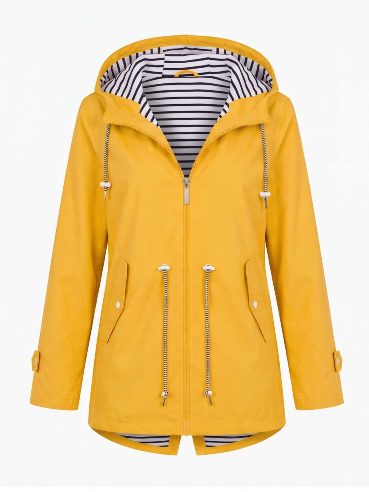 Women’s Hooded Zip Front Rain Jacket
