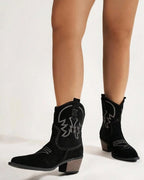 Sage Suede Western Boots