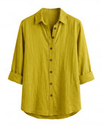 Women’s Top – Lightweight Long-Sleeve Relaxed Blouse