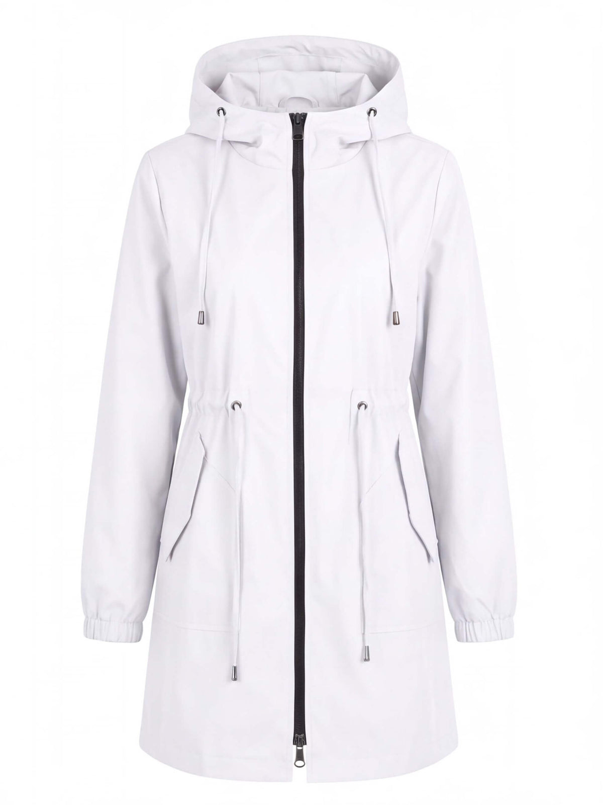 Women’s Hooded Drawstring Utility Jacket