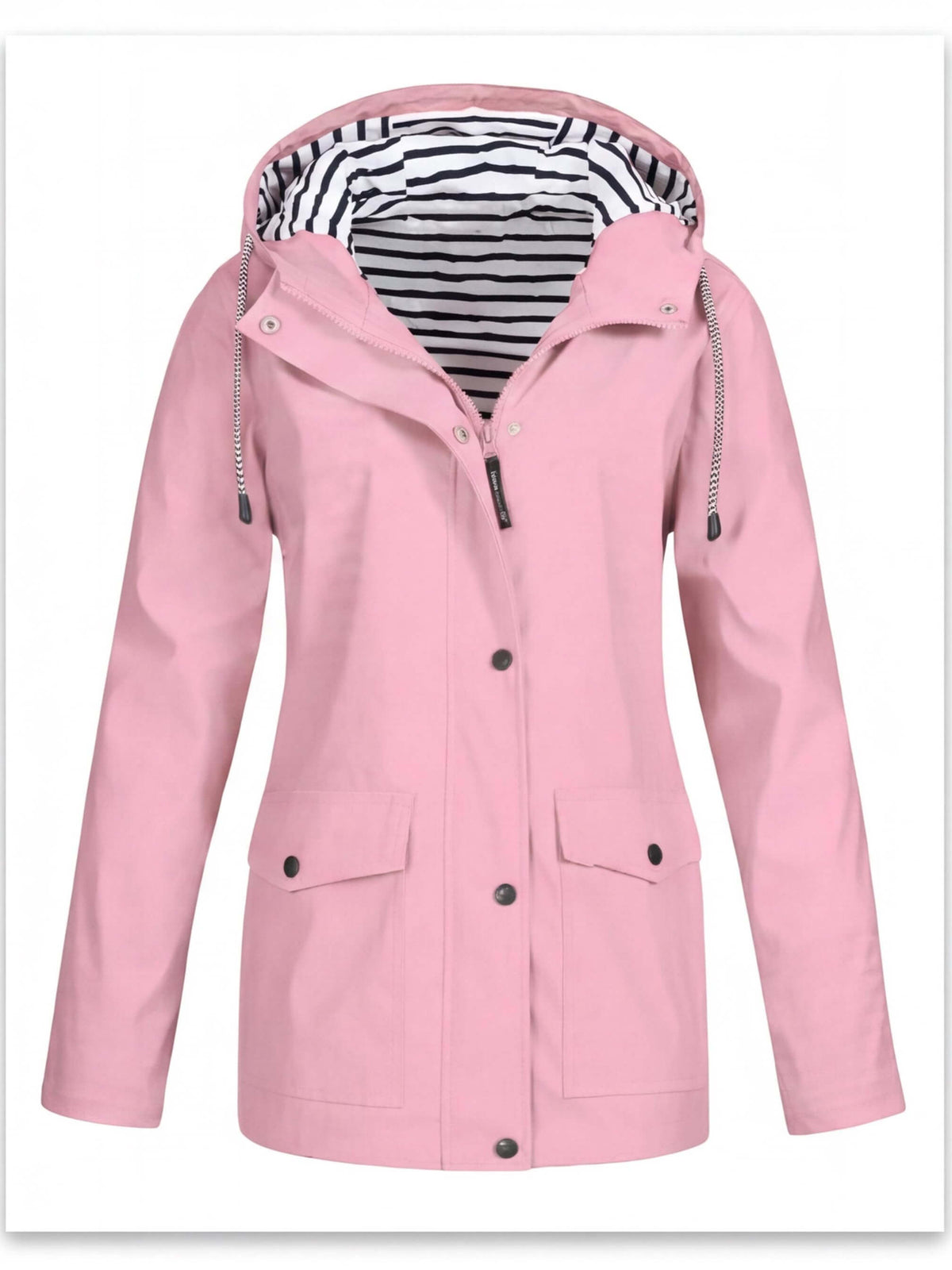 Women’s Hooded Rain Jacket with Utility Pockets