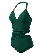 Women’s Halter Tankini Bikini Set