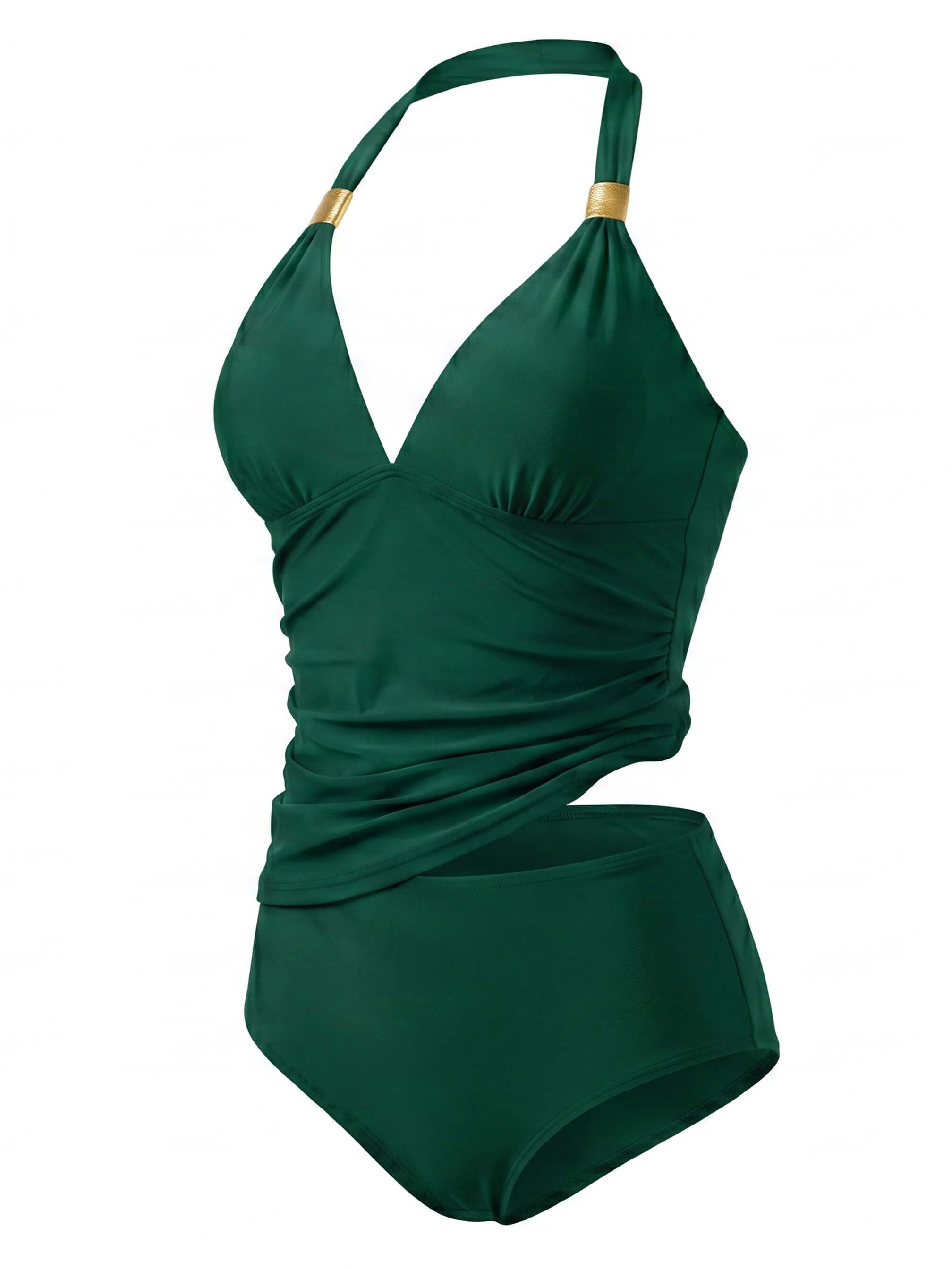 Women’s Halter Tankini Bikini Set