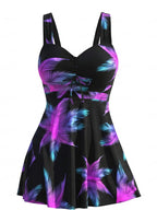 Women’s Paisley Skirted One-Piece Swimsuit