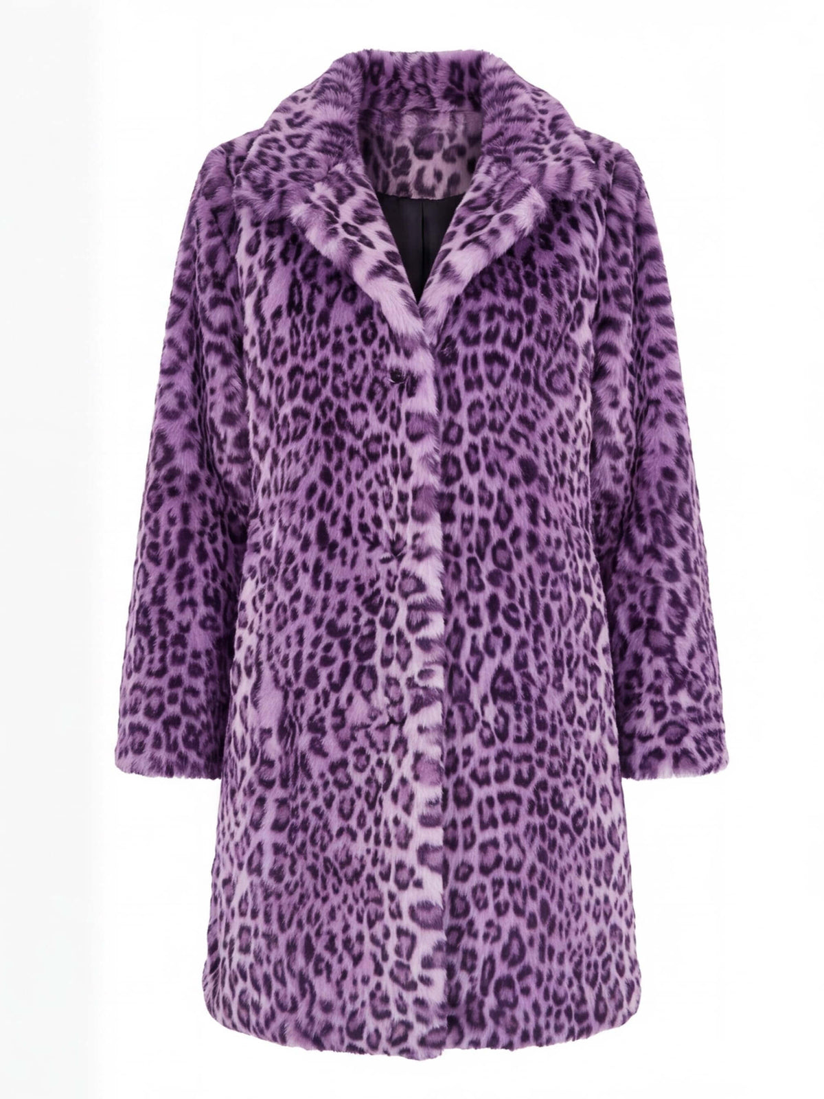 Women’s Leopard Print Faux Fur Coat