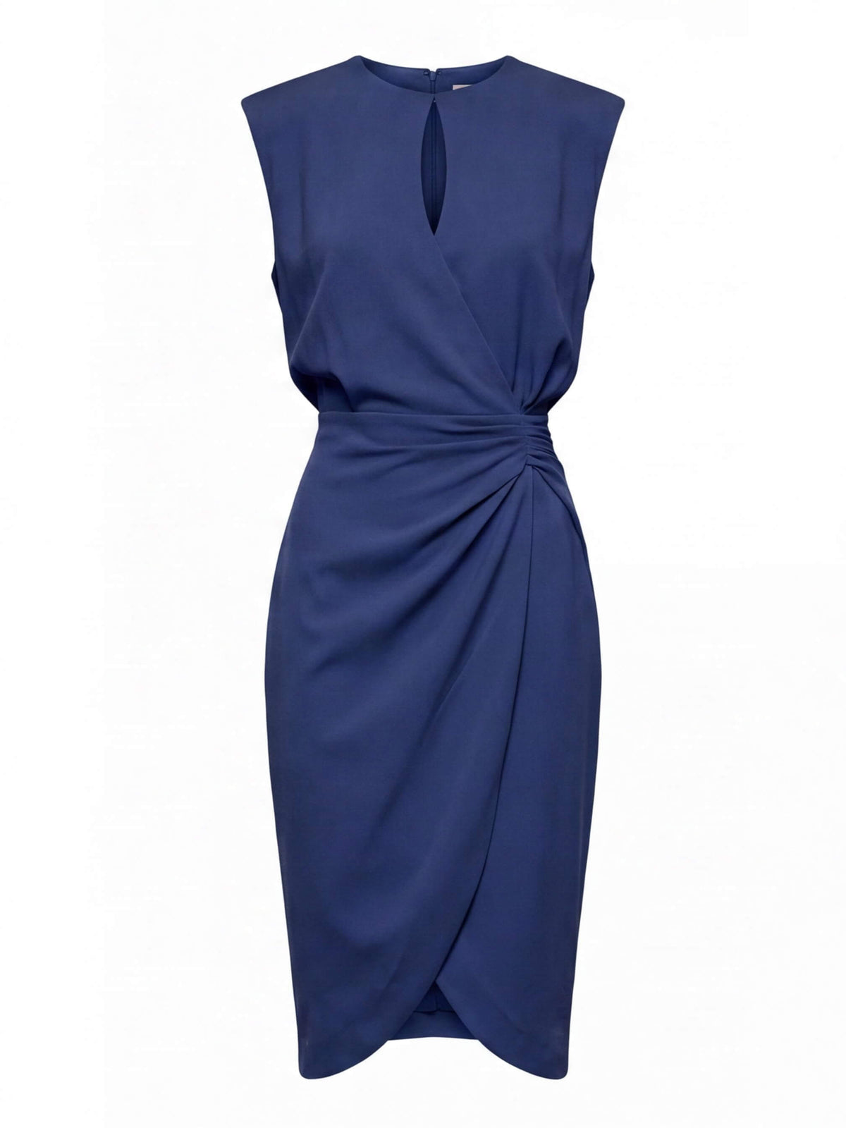 Women’s Sleeveless Ruched Knee-Length Dress