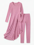 Women’s Ribbed Knit Two-Piece Set