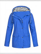 Women’s Hooded Rain Jacket with Utility Pockets