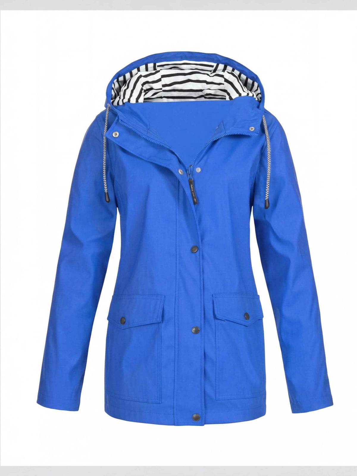 Women’s Hooded Rain Jacket with Utility Pockets