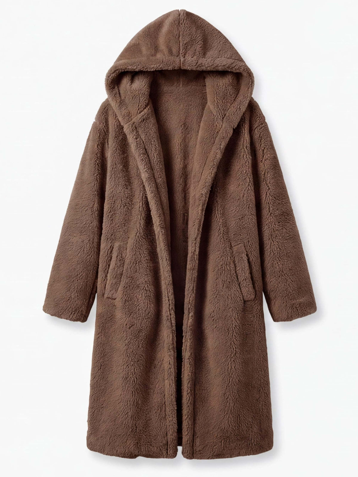 Women’s Hooded Faux Fur Long Coat