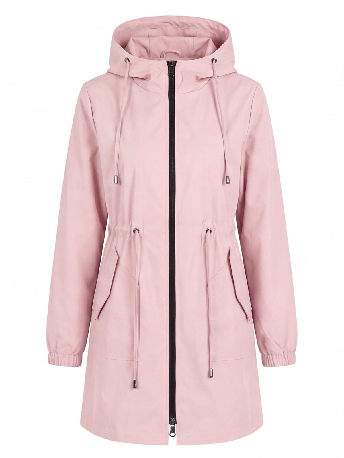 Women’s Hooded Drawstring Utility Jacket