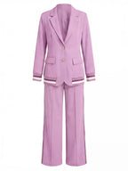 Women’s Tailored Blazer and Wide-Leg Trouser Set